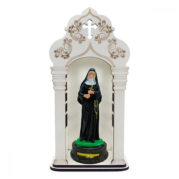 Capela 34 cm com Imagem de Santa Rita de Cssia Inquebrvel